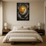 Premium Wall Art Dikey Html Edition – ASTROLOGYNW2133 showcased in an elegant minimalist interior