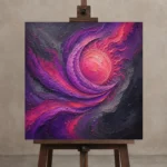 Premium Wall Art Kare Html Edition – ASTROLOGYNW2140 displayed on a studio easel