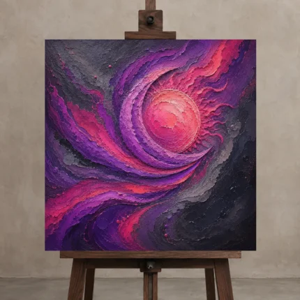 Premium Wall Art Kare Html Edition – ASTROLOGYNW2140 displayed on a studio easel