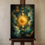 Premium Wall Art Dikey Html Edition – ASTROLOGYNW2143 displayed on a studio easel