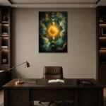 Premium Wall Art Dikey Html Edition – ASTROLOGYNW2143 displayed in a contemporary gallery-inspired room