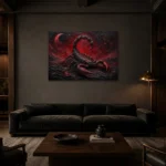 Premium Wall Art Yatay Html Edition – ASTROLOGYNW2145 shown in a warm modern interior