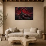 Premium Wall Art Yatay Html Edition – ASTROLOGYNW2145 presented in a sophisticated home setting