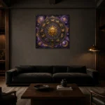 Premium Wall Art Kare Html Edition – ASTROLOGYNW2150 shown in a warm modern interior