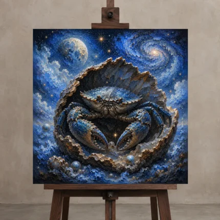 Premium Wall Art Kare Html Edition – ASTROLOGYNW2167 displayed on a studio easel