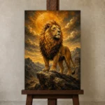Premium Wall Art Dikey Html Edition – ASTROLOGYNW2170 displayed on a studio easel
