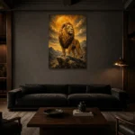 Premium Wall Art Dikey Html Edition – ASTROLOGYNW2170 shown in a warm modern interior