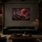 Premium Wall Art Yatay Html Edition – ASTROLOGYNW2172 shown in a warm modern interior