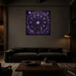 Premium Wall Art Kare Html Edition – ASTROLOGYNW2176 shown in a warm modern interior