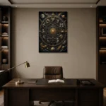 Premium Wall Art Dikey Html Edition – ASTROLOGYNW2179 displayed in a contemporary gallery-inspired room