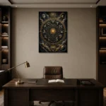 Premium Wall Art Dikey Html Edition – ASTROLOGYNW2180 displayed in a contemporary gallery-inspired room