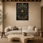 Premium Wall Art Dikey Html Edition – ASTROLOGYNW2180 presented in a sophisticated home setting