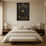 Premium Wall Art Dikey Html Edition – ASTROLOGYNW2180 showcased in an elegant minimalist interior