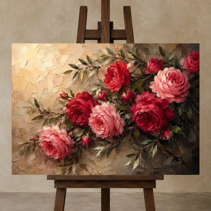Premium Wall Art Yatay Html Edition – BEDROOMNW02001 displayed on a studio easel
