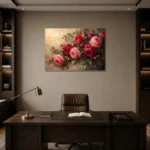 Premium Wall Art Yatay Html Edition – BEDROOMNW02001 displayed in a contemporary gallery-inspired room