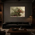 Premium Wall Art Yatay Html Edition – BEDROOMNW02002 shown in a warm modern interior