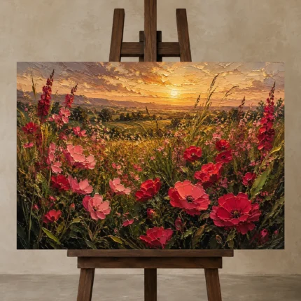 Premium Wall Art Yatay Html Edition – BEDROOMNW02003 displayed on a studio easel