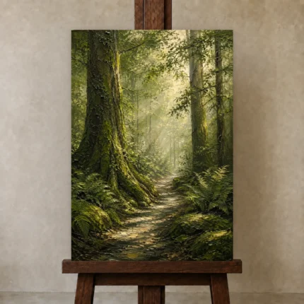 Premium Wall Art Dikey Html Edition – BEDROOMNW02004 displayed on a studio easel