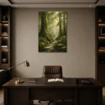 Premium Wall Art Dikey Html Edition – BEDROOMNW02004 displayed in a contemporary gallery-inspired room