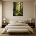 Premium Wall Art Dikey Html Edition – BEDROOMNW02004 showcased in an elegant minimalist interior