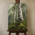 Premium Wall Art Dikey Html Edition – BEDROOMNW02005 displayed on a studio easel