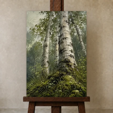 Premium Wall Art Dikey Html Edition – BEDROOMNW02005 displayed on a studio easel