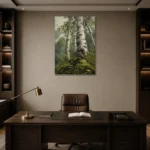 Premium Wall Art Dikey Html Edition – BEDROOMNW02005 displayed in a contemporary gallery-inspired room