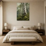 Premium Wall Art Dikey Html Edition – BEDROOMNW02005 showcased in an elegant minimalist interior