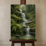 Premium Wall Art Dikey Html Edition – BEDROOMNW02006 displayed on a studio easel