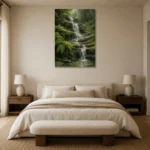 Premium Wall Art Dikey Html Edition – BEDROOMNW02006 showcased in an elegant minimalist interior