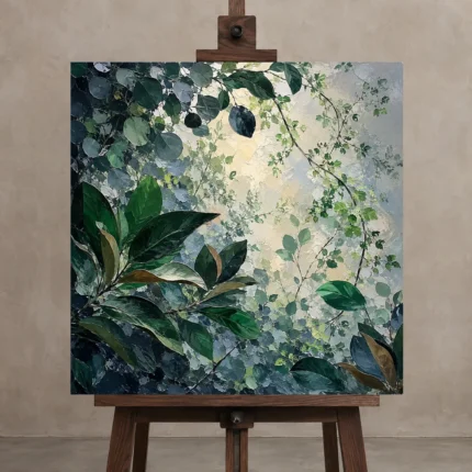 Premium Wall Art Kare Html Edition – BEDROOMNW02007 displayed on a studio easel