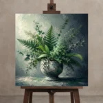 Premium Wall Art Kare Html Edition – BEDROOMNW02008 displayed on a studio easel