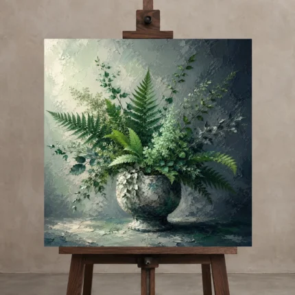 Premium Wall Art Kare Html Edition – BEDROOMNW02008 displayed on a studio easel