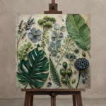 Premium Wall Art Kare Html Edition – BEDROOMNW02009 displayed on a studio easel