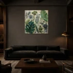 Premium Wall Art Kare Html Edition – BEDROOMNW02009 shown in a warm modern interior
