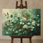 Premium Wall Art Yatay Html Edition – BEDROOMNW02010 displayed on a studio easel