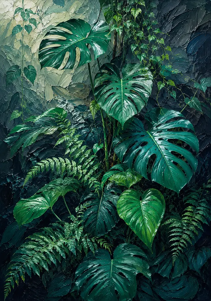 Emerald Retreat Greenery Wall Decor Bedroom Emerald Editorial Art Print