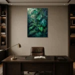 Premium Wall Art Dikey Html Edition – BEDROOMNW02013 displayed in a contemporary gallery-inspired room