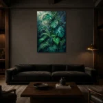Premium Wall Art Dikey Html Edition – BEDROOMNW02013 shown in a warm modern interior