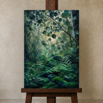 Premium Wall Art Dikey Html Edition – BEDROOMNW02014 displayed on a studio easel