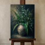 Premium Wall Art Dikey Html Edition – BEDROOMNW02015 displayed on a studio easel