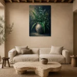 Premium Wall Art Dikey Html Edition – BEDROOMNW02015 presented in a sophisticated home setting