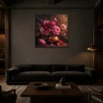 Premium Wall Art Kare Html Edition – BEDROOMNW02017 shown in a warm modern interior