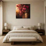 Premium Wall Art Kare Html Edition – BEDROOMNW02018 showcased in an elegant minimalist interior