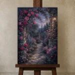 Premium Wall Art Dikey Html Edition – BEDROOMNW02024 displayed on a studio easel