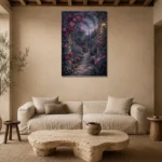 Premium Wall Art Dikey Html Edition – BEDROOMNW02024 presented in a sophisticated home setting