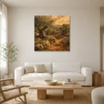 Premium Wall Art Kare Html Edition – BEDROOMNW02028 styled in a refined neutral interior