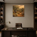 Premium Wall Art Kare Html Edition – BEDROOMNW02028 displayed in a contemporary gallery-inspired room