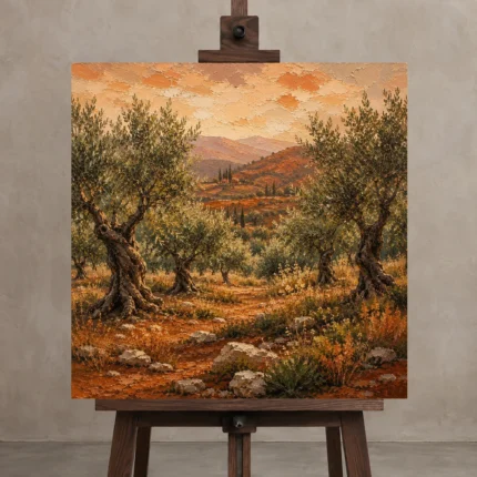 Premium Wall Art Kare Html Edition – BEDROOMNW02030 displayed on a studio easel