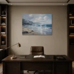 Premium Wall Art Yatay Html Edition – BEDROOMNW02031 displayed in a contemporary gallery-inspired room